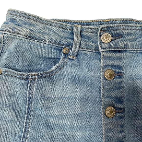 Lot of 2 American Eagle Dark Stretch Jean Shorts Light Denim A-line Mini Skirt 4 - Picture 7 of 11